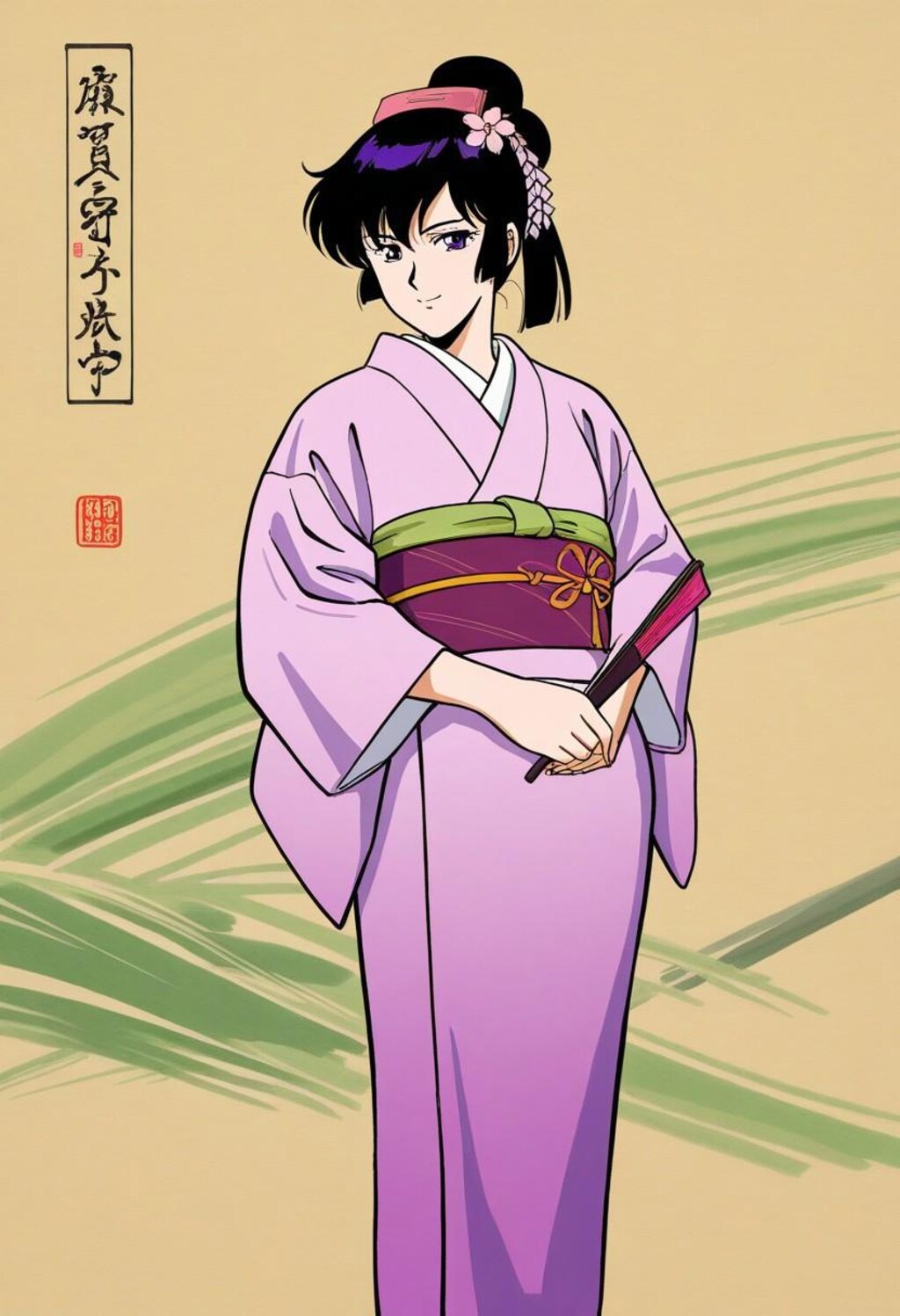 6人の美しい芸者