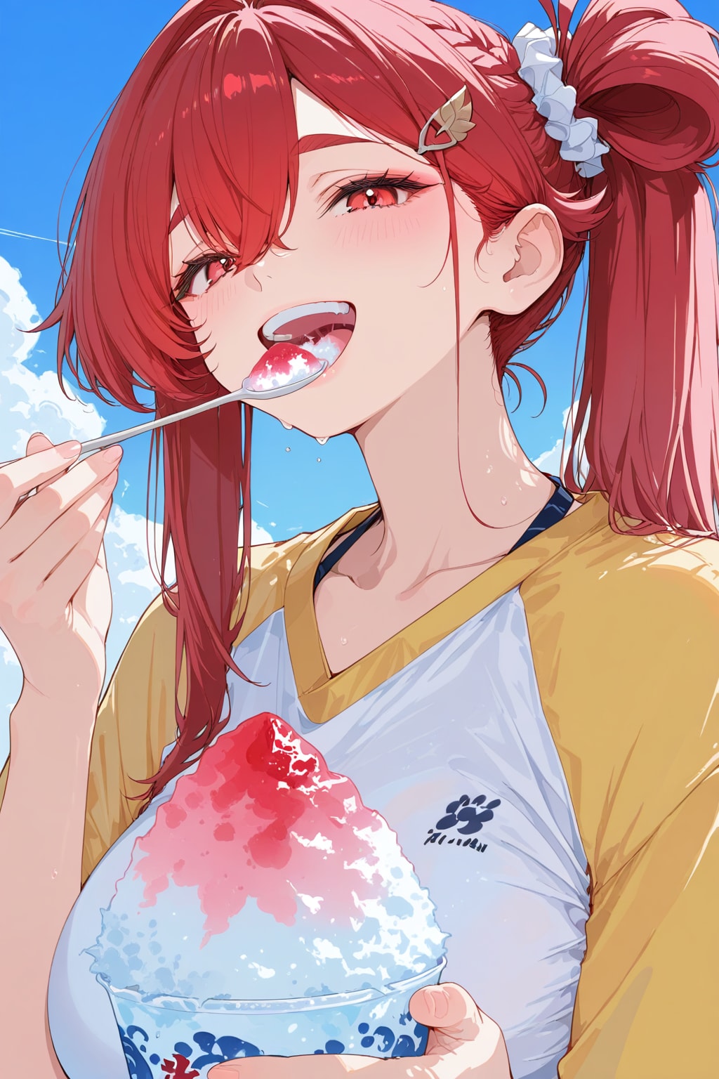 🎐涼しさと 頭痛も誘う 氷かな🧊