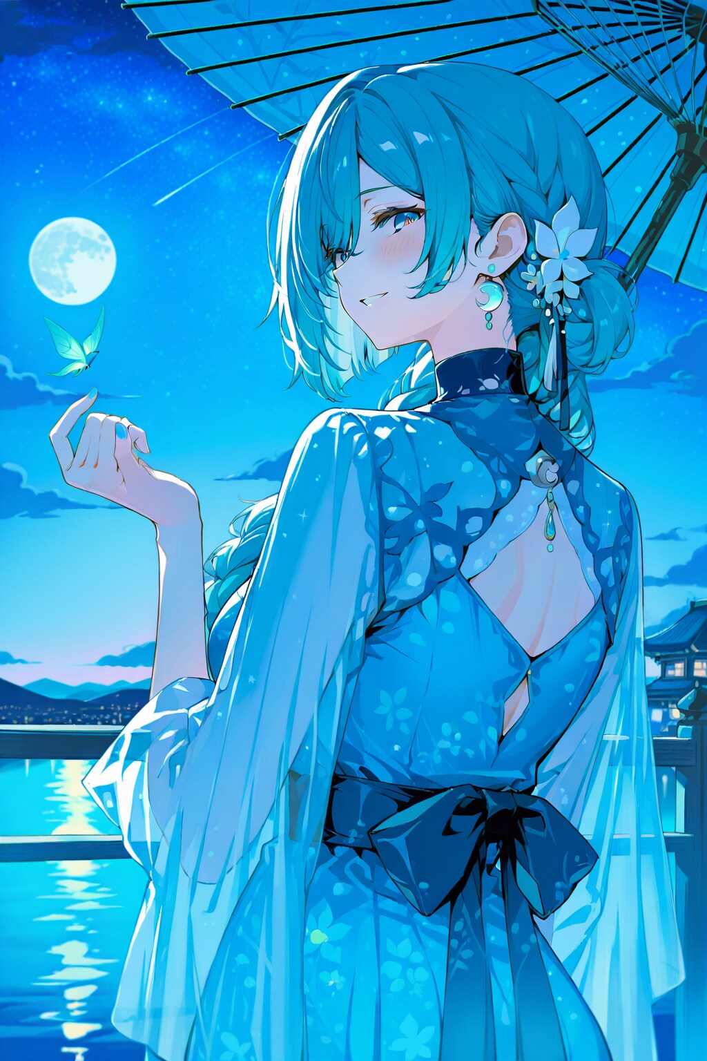月夜と傘