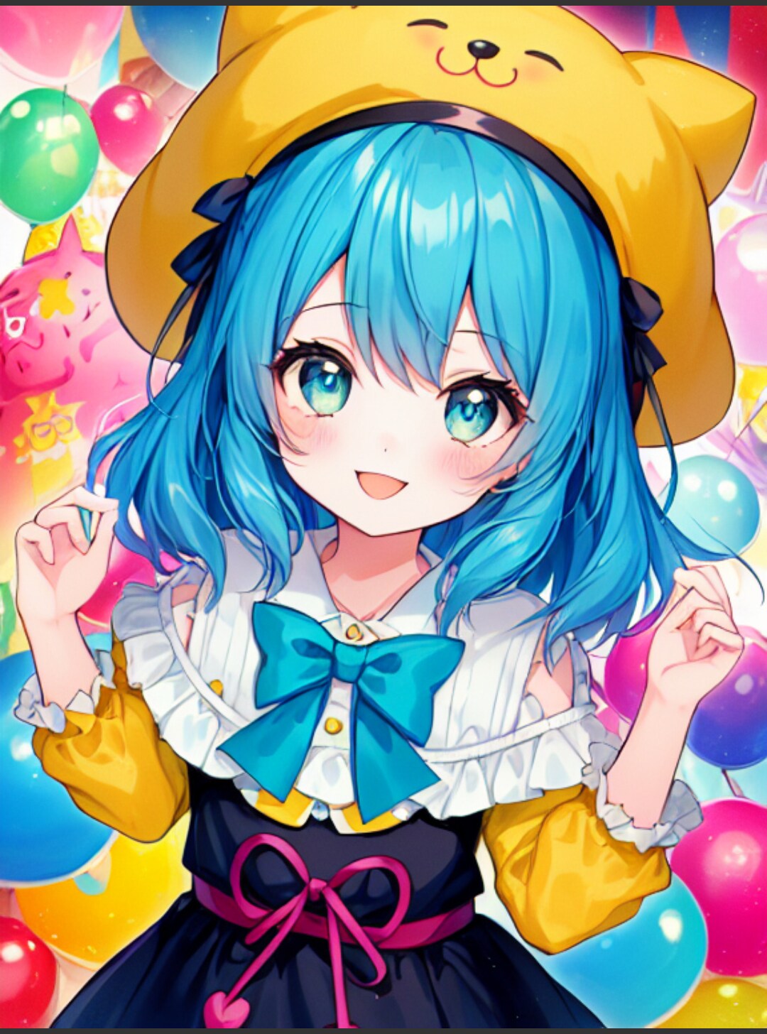 青髪の女の子