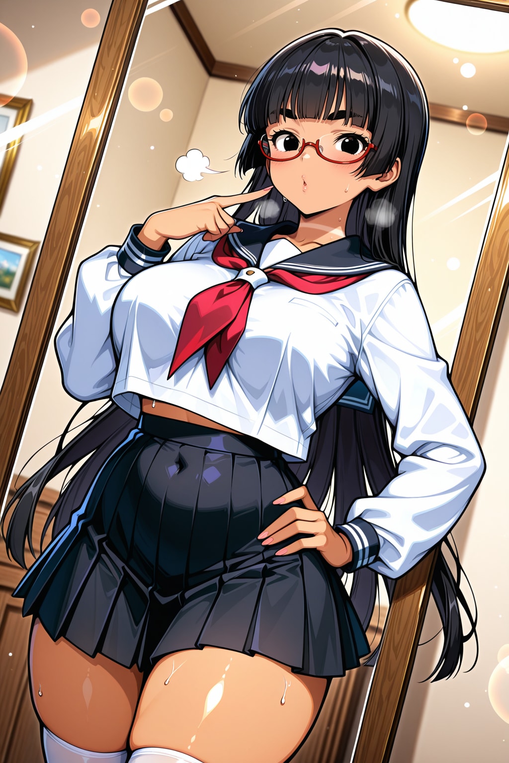 ［がぞうください］チョーカーの日焼け跡【画像リク】