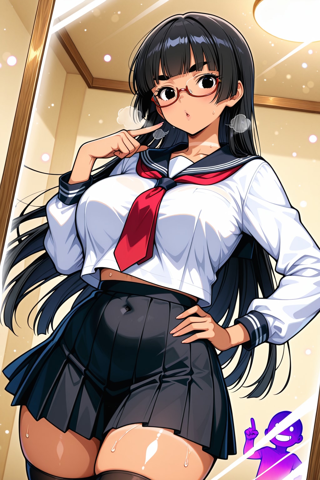 ［がぞうください］チョーカーの日焼け跡【画像リク】