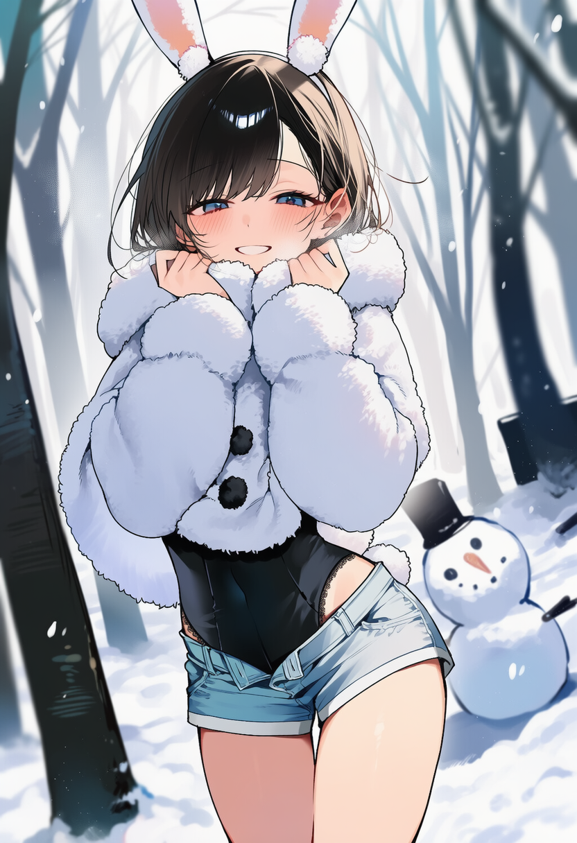 冬バニー