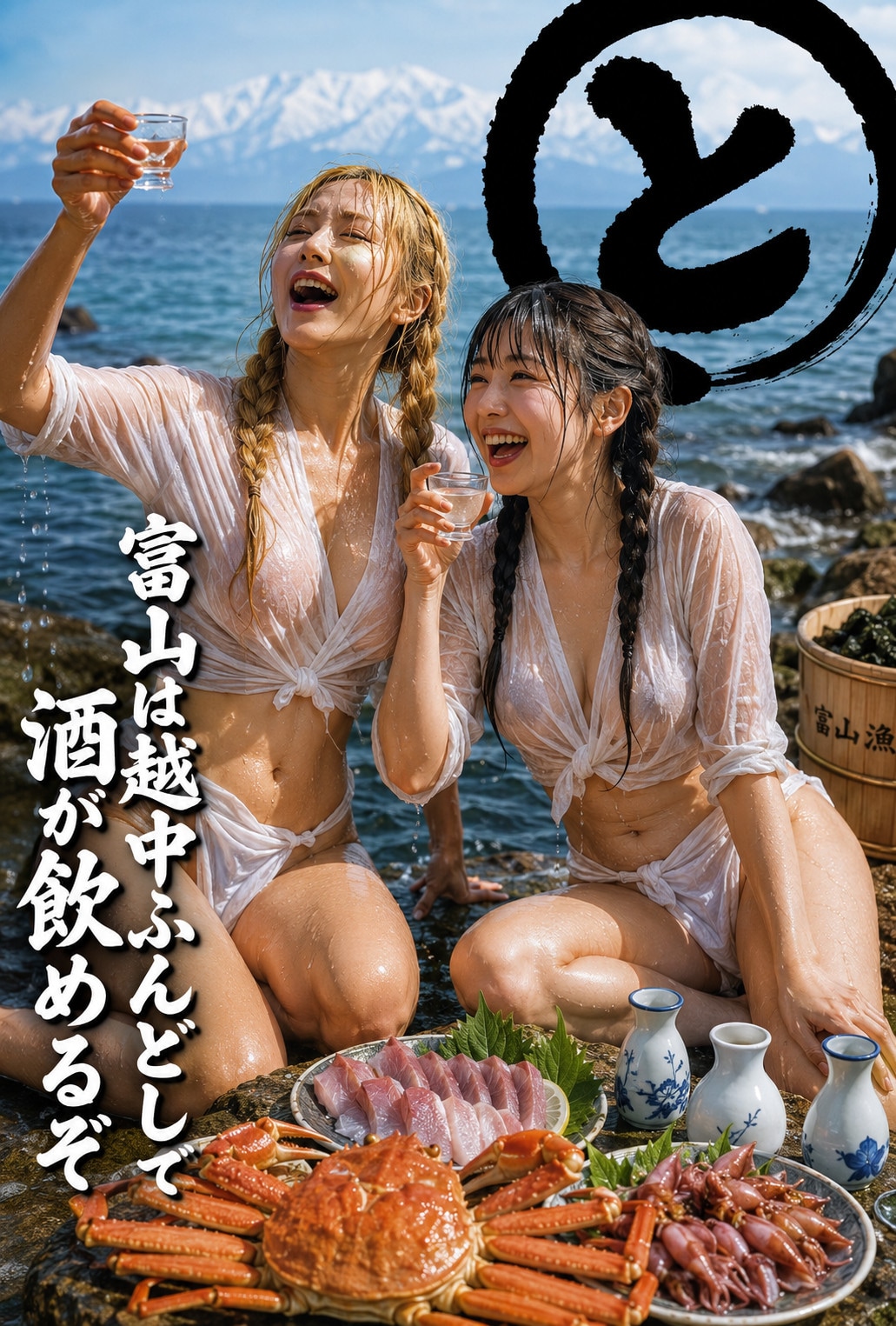 【国内旅行・弐】R18・日本全国酒飲み音頭「富山編②」(シバクラカズハさん主催「国内旅行・弐」/クラブジャムンさん主催「日本全国酒飲み音頭」Wエントリー作品)
