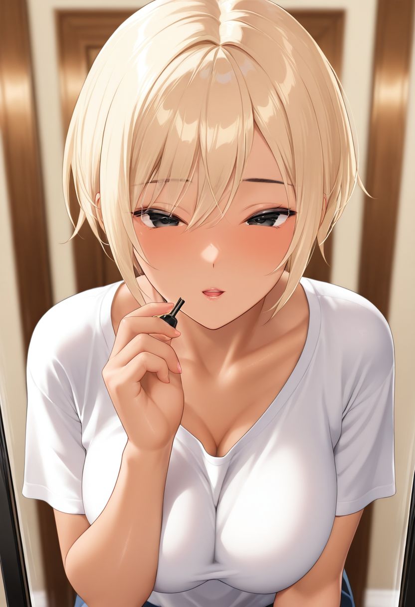 メイク中