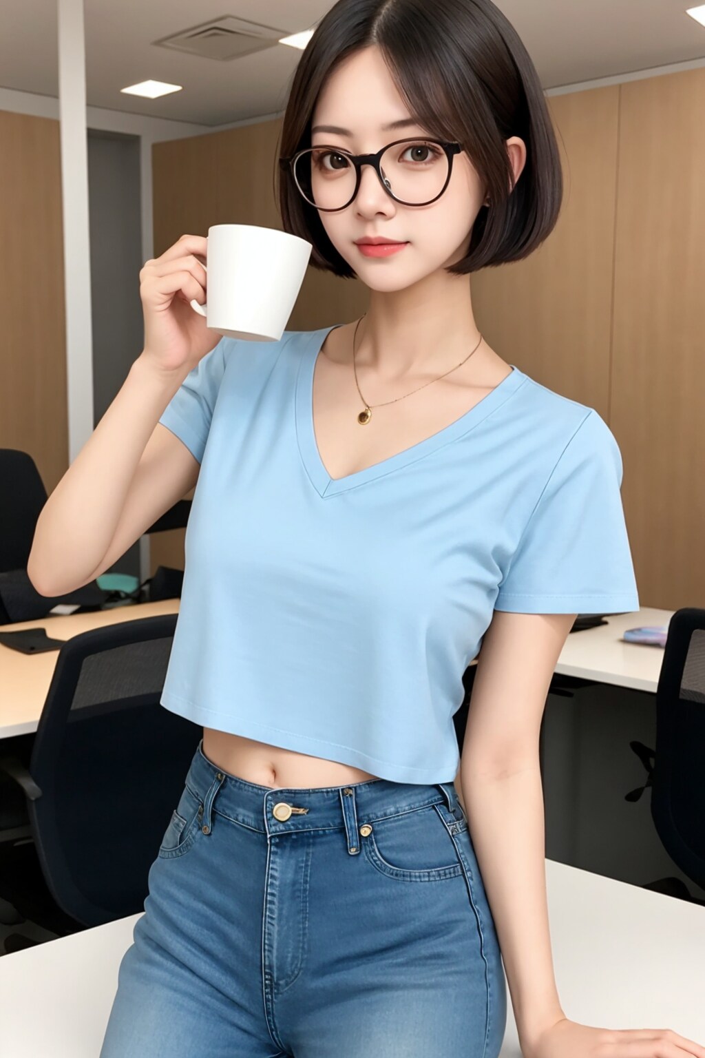 ちゃんとＯＬになったなぁ | の人気AIイラスト・グラビア