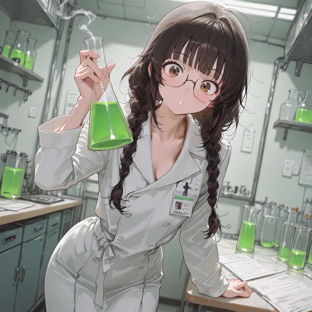 三つ編みちゃんと科学実験