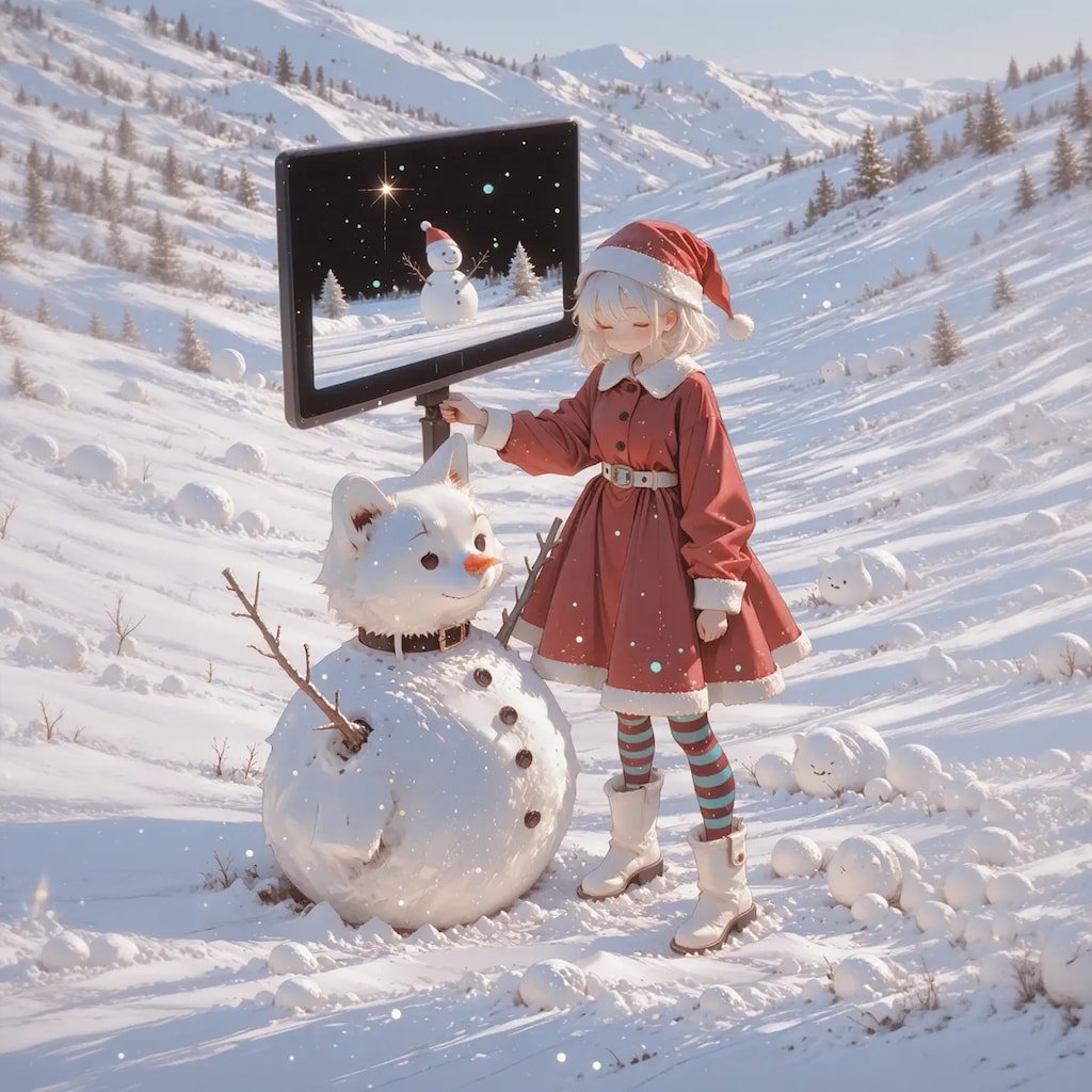 「これじゃない雪だるまを作ってしまった…」