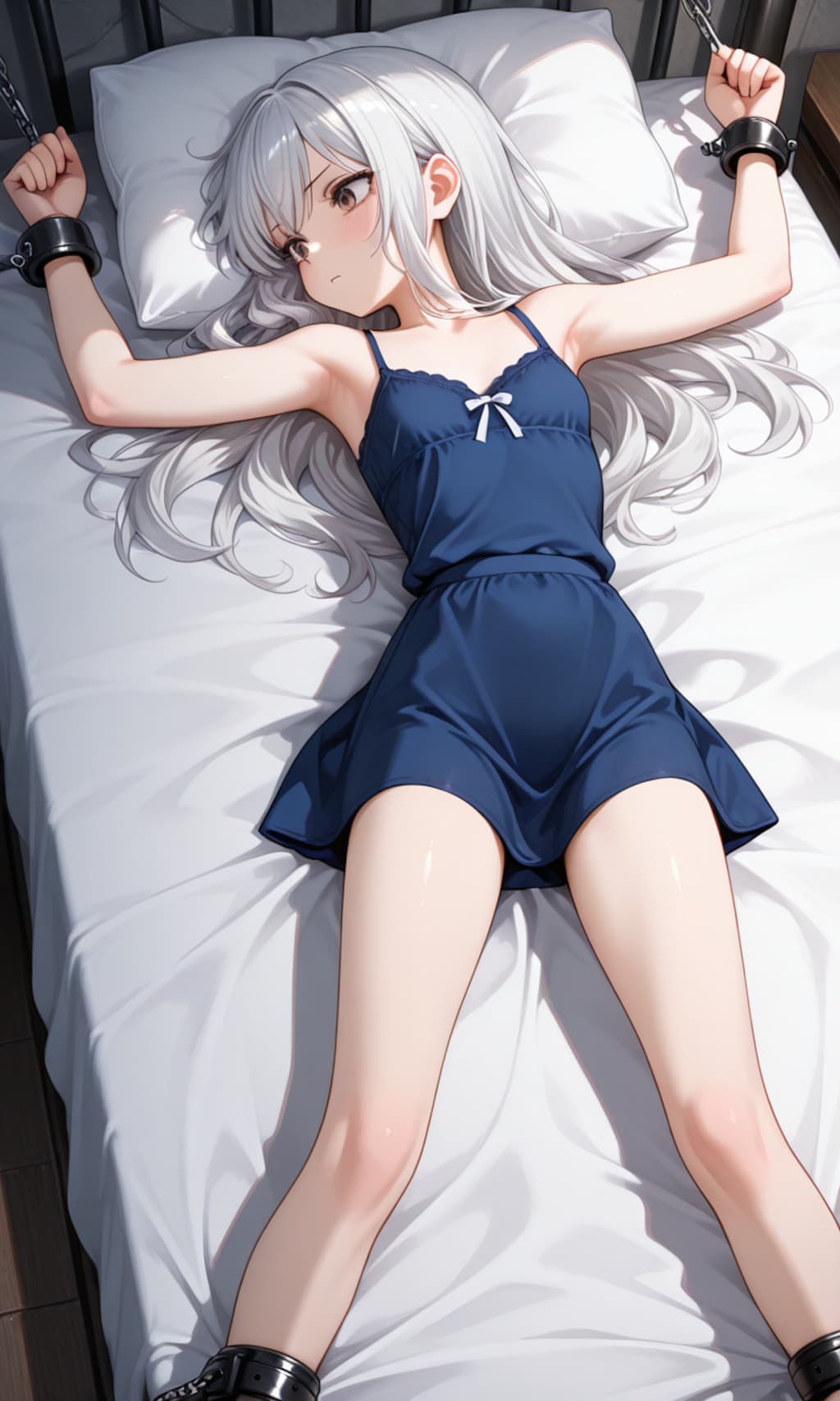 ベッド拘束少女_2025/09/08