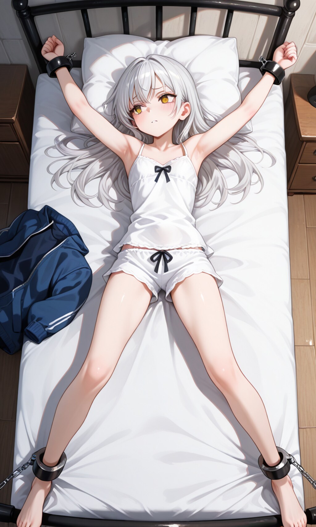 ベッド拘束少女_2025/09/08