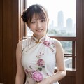 中華街を散策する女性 2 7枚目
