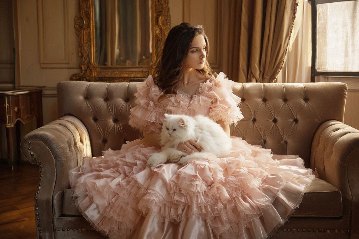 猫とドレスと | の人気AIイラスト・グラビア