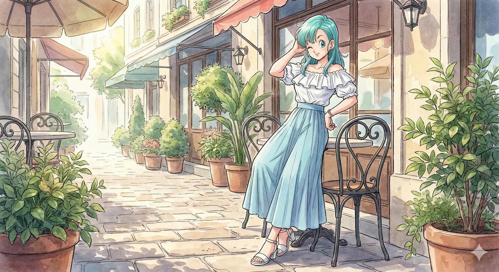 初代ドラゴンボールEDのブルマのイラストはかわいいと思う