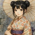 傘と少女 2 3枚目