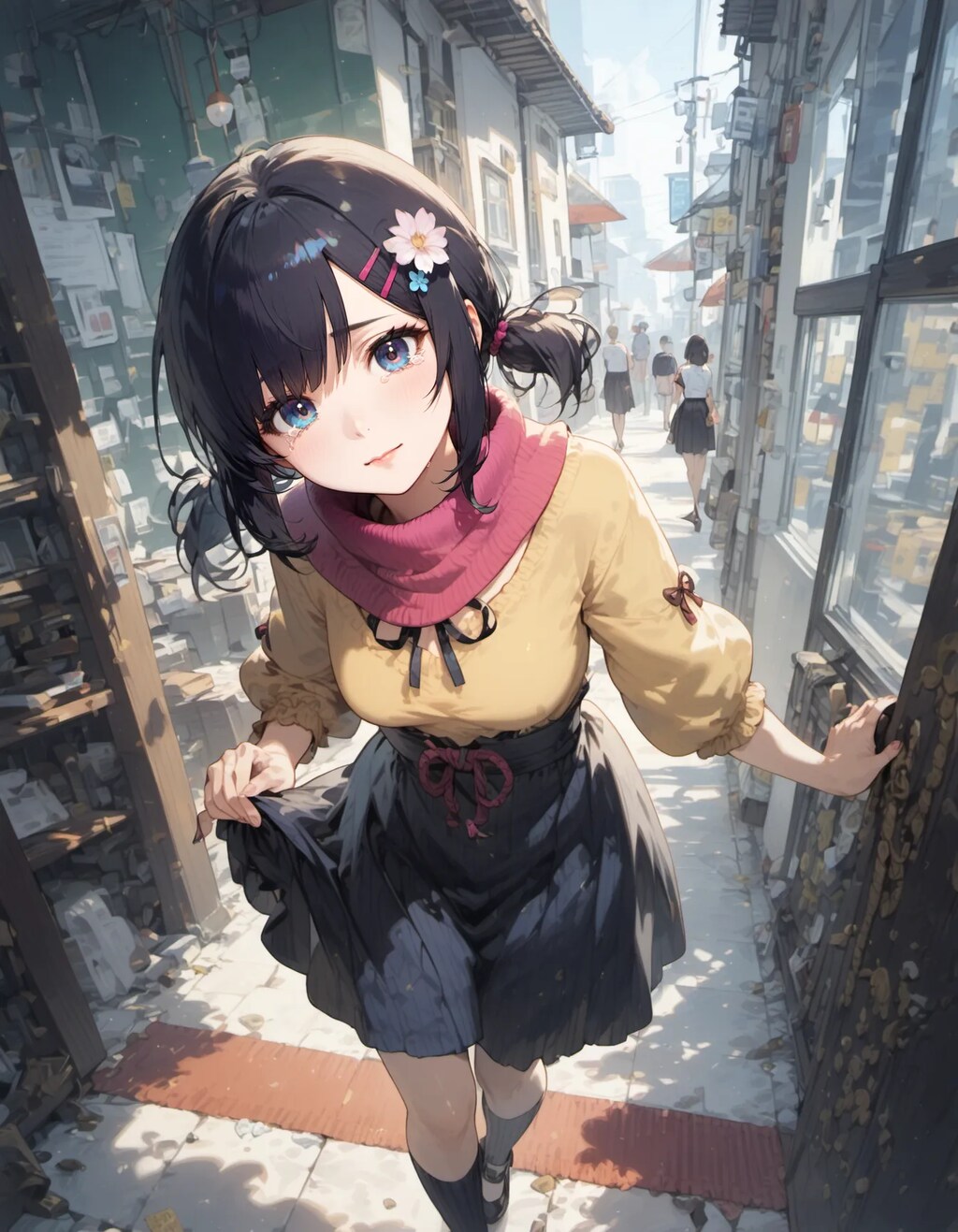 Pink Scarf and Sunlight