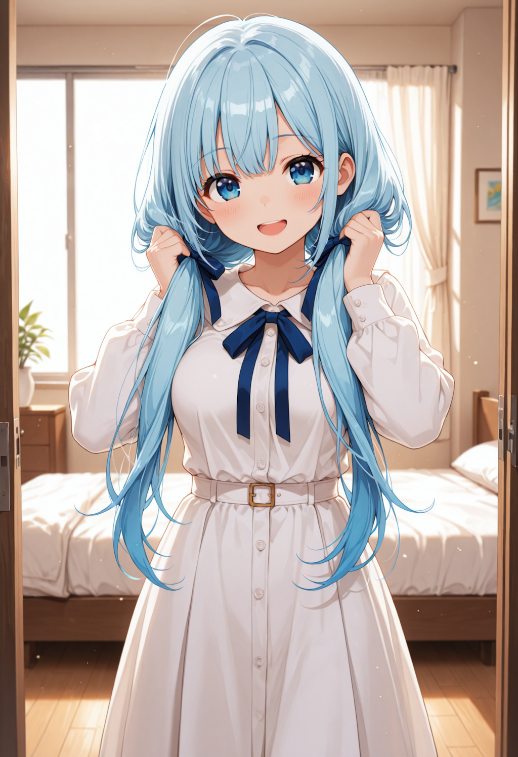 例のポーズをする優葵ちゃん