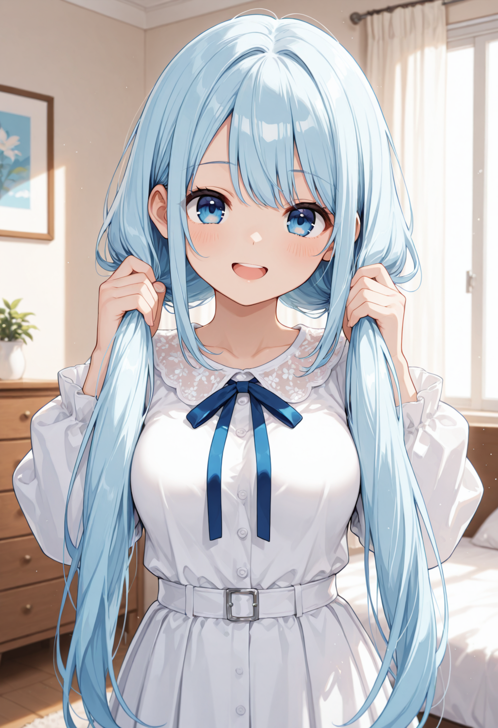 例のポーズをする優葵ちゃん