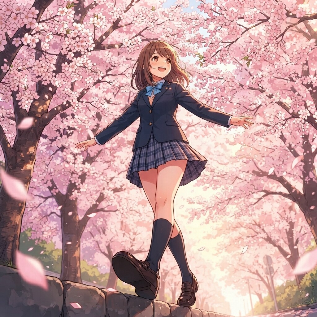 桜のトンネル