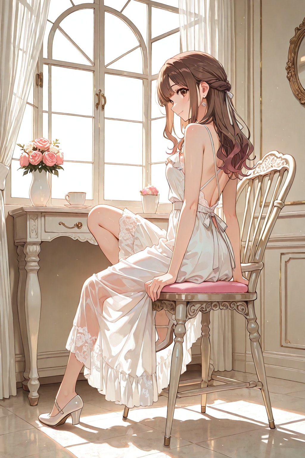 ロココ調と白いドレス | の人気AIイラスト・グラビア