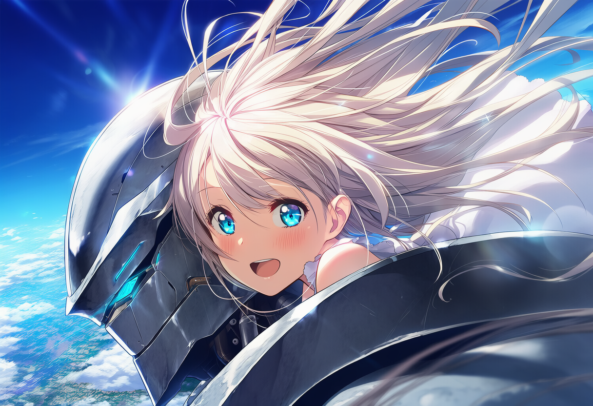 遺跡の守護者と少女の飛翔 | の人気AIイラスト・グラビア