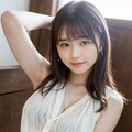 リネンシャツの女性 3 3枚目