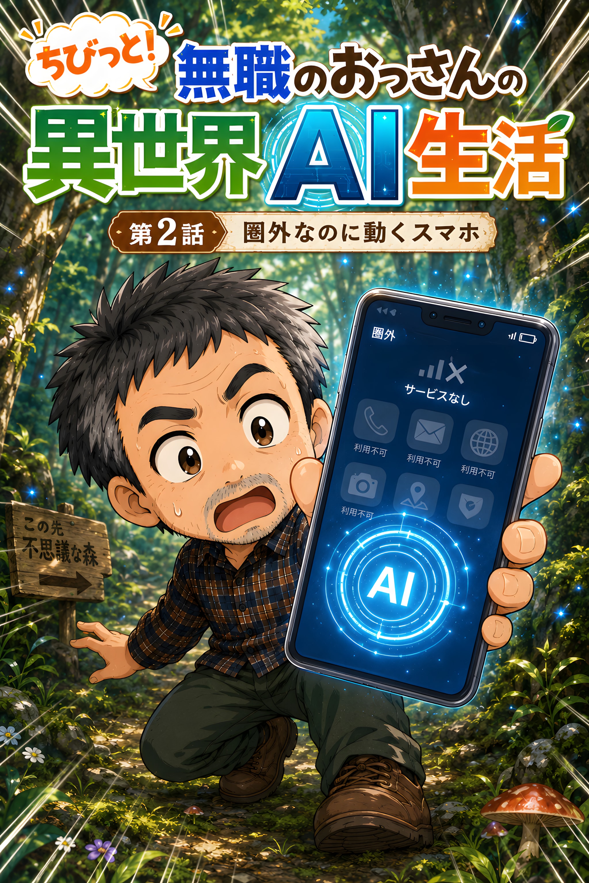 第2話　圏外なのに動くスマホ｜『無職のおっさんの異世界AI生活』