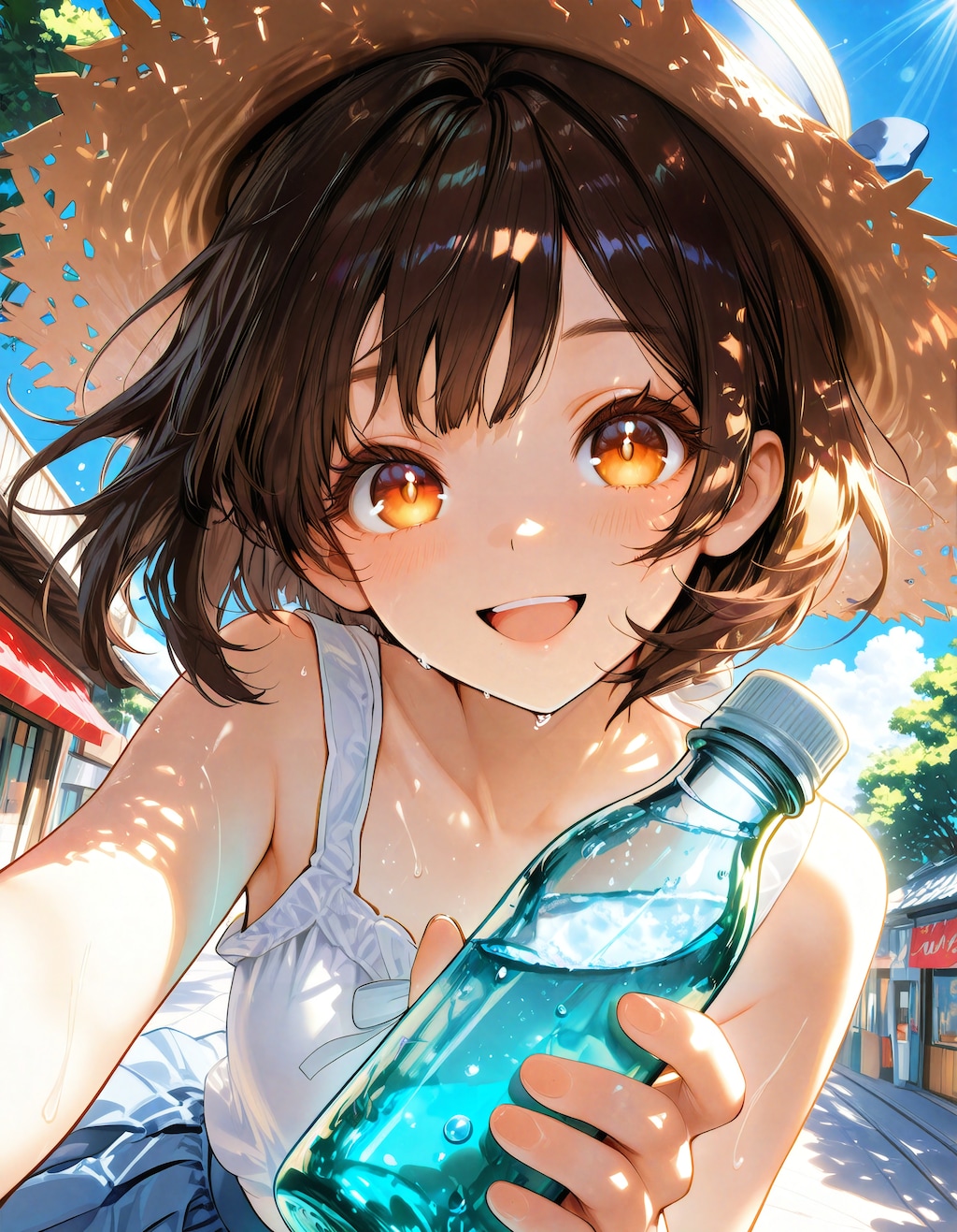 おはよう、朝から暑いね