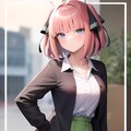 舌ぺろする中野二乃(五等分の花嫁) 4枚目