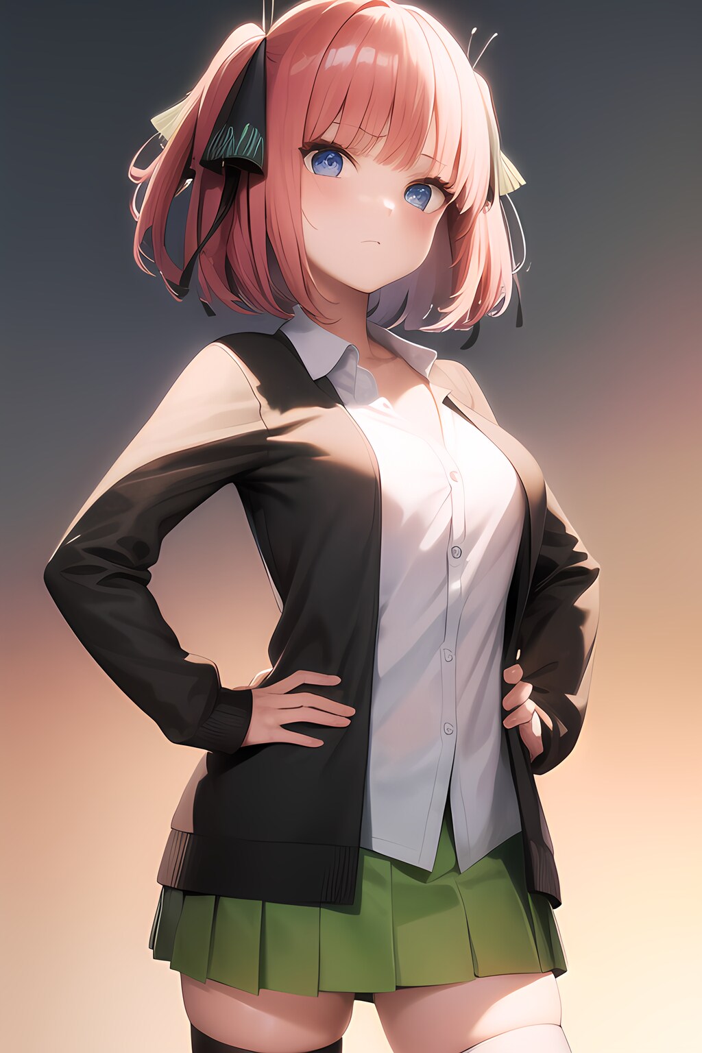 舌ぺろする中野二乃(五等分の花嫁)