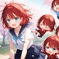 赤髪ちゃんの脳内パニック 2枚目