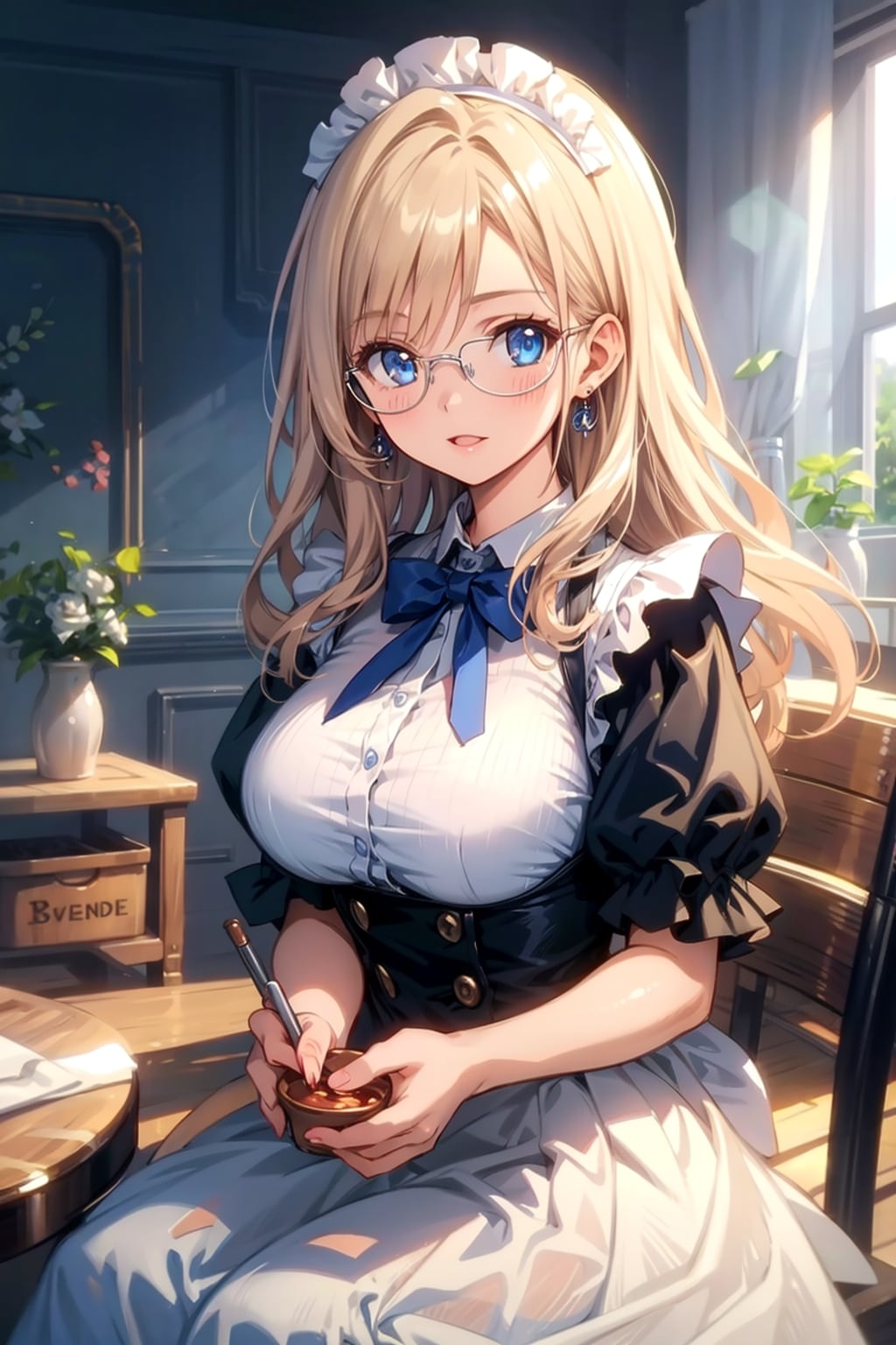 メガネ美少女メイド | の人気AIイラスト・グラビア