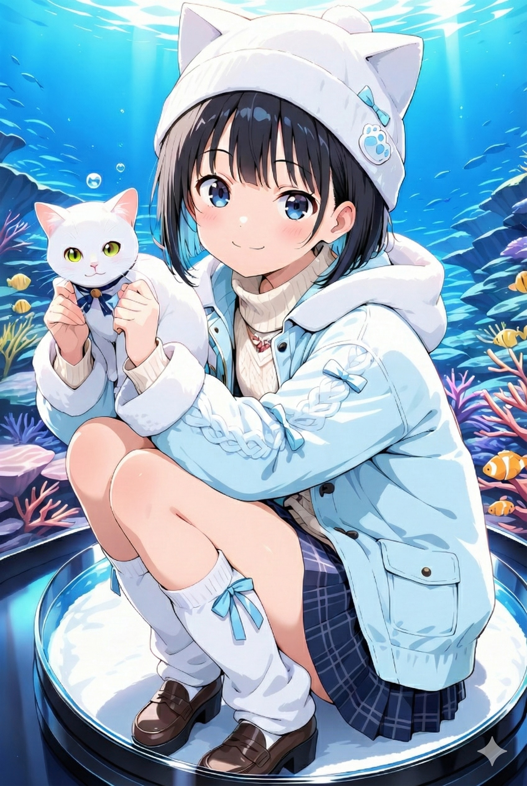 愛猫とおそろいコーデ♪ | の人気AIイラスト・グラビア