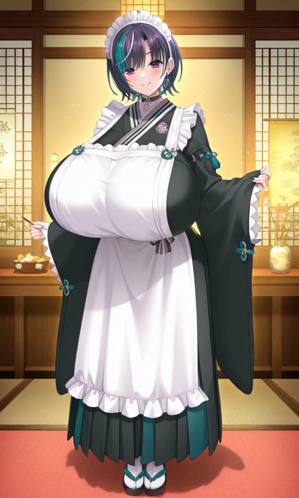 輪堂千速　和風メイド