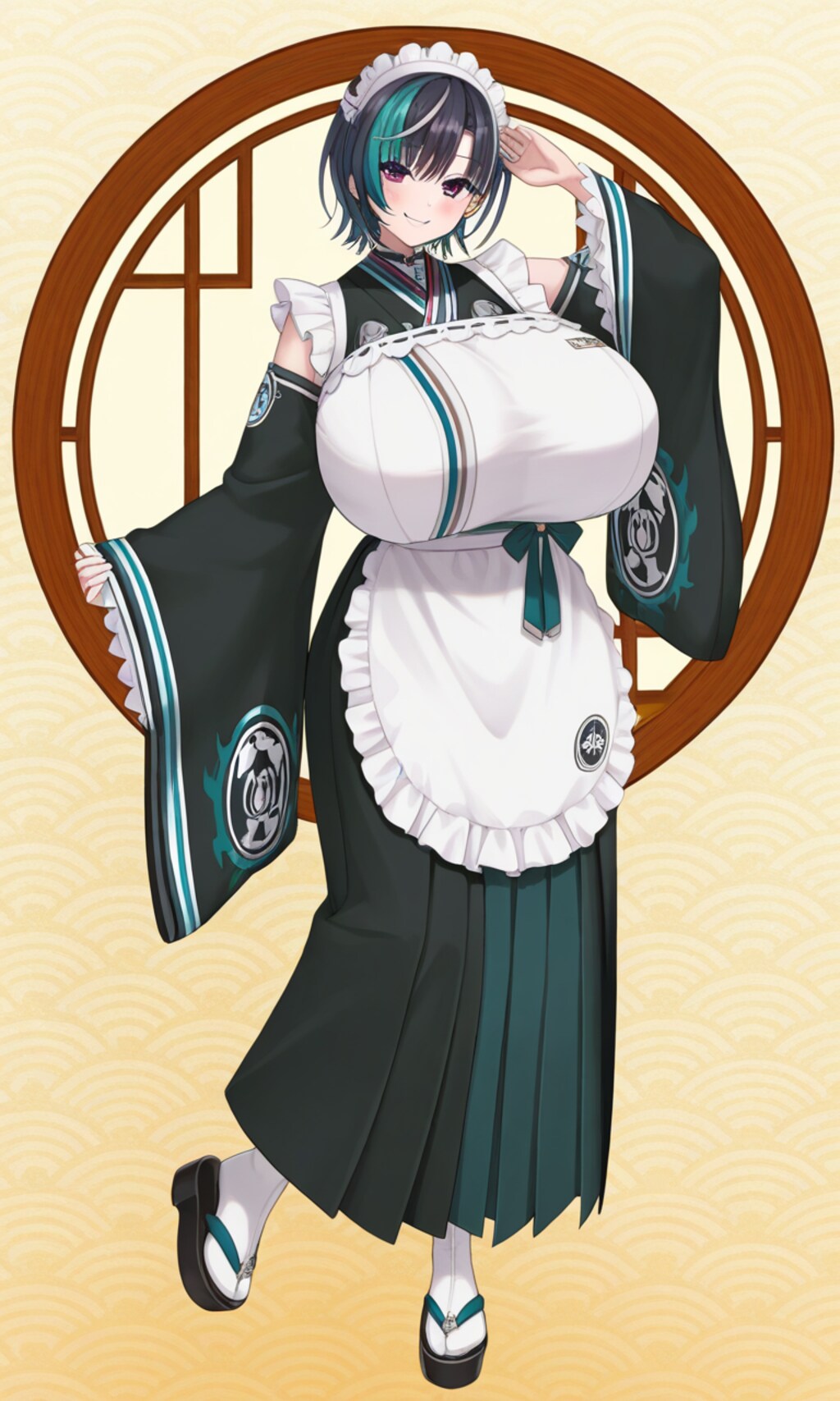 輪堂千速　和風メイド