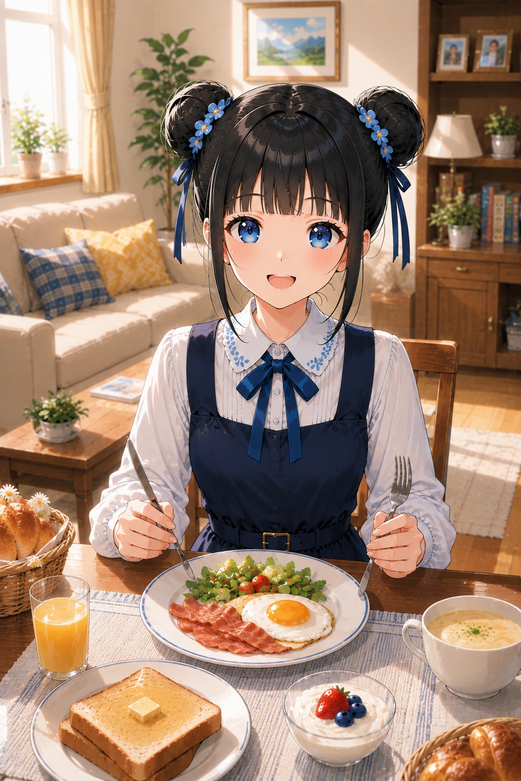 おだんごちゃん🍡✨と朝ごはん🍚✨　9/10