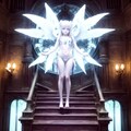 妖艶な光と神秘の階段を舞台にした光輝く羽をもつ妖精の舞 7枚目