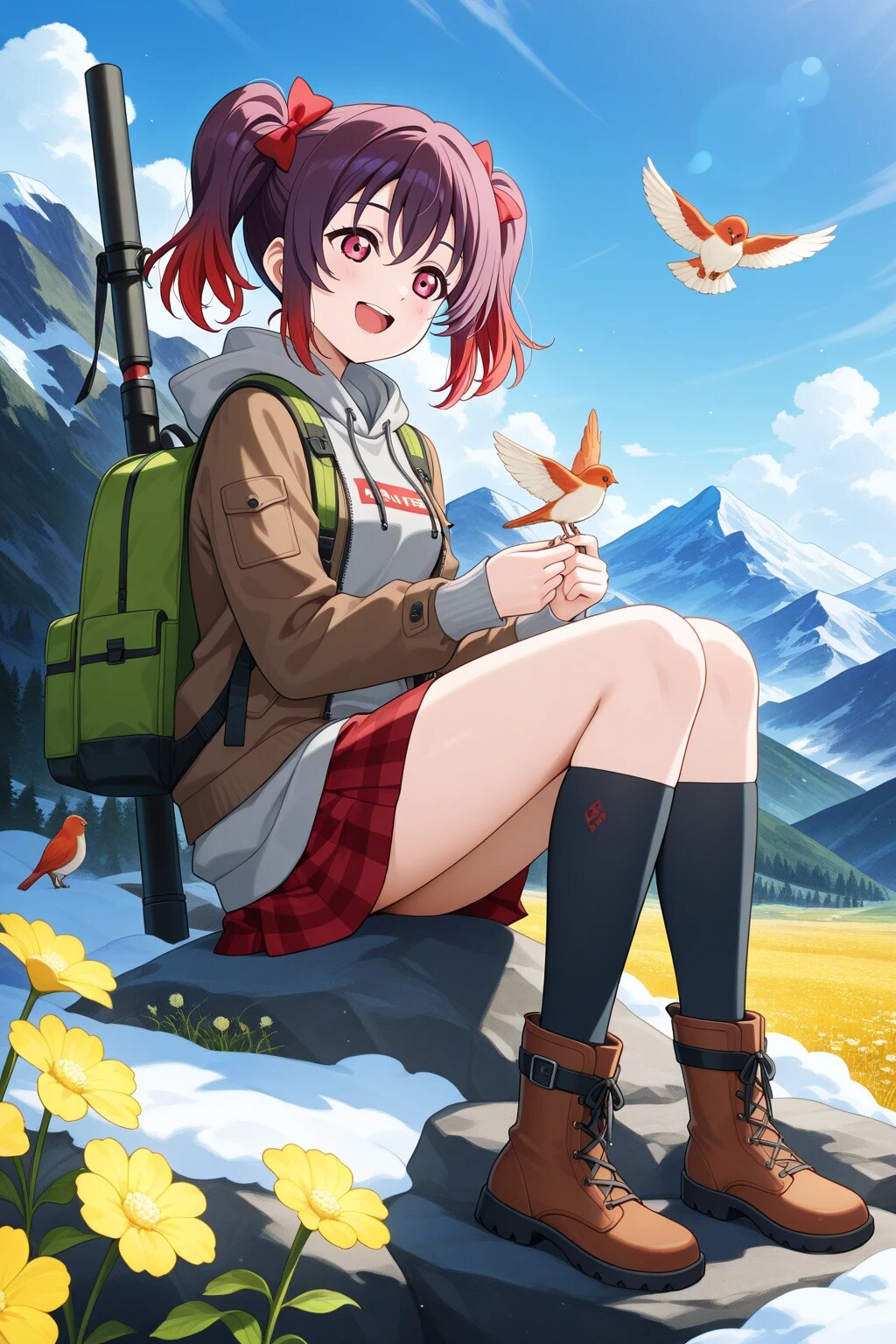 ラブライブキャラと山登り