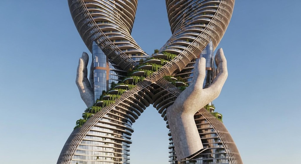 両手にタワマン