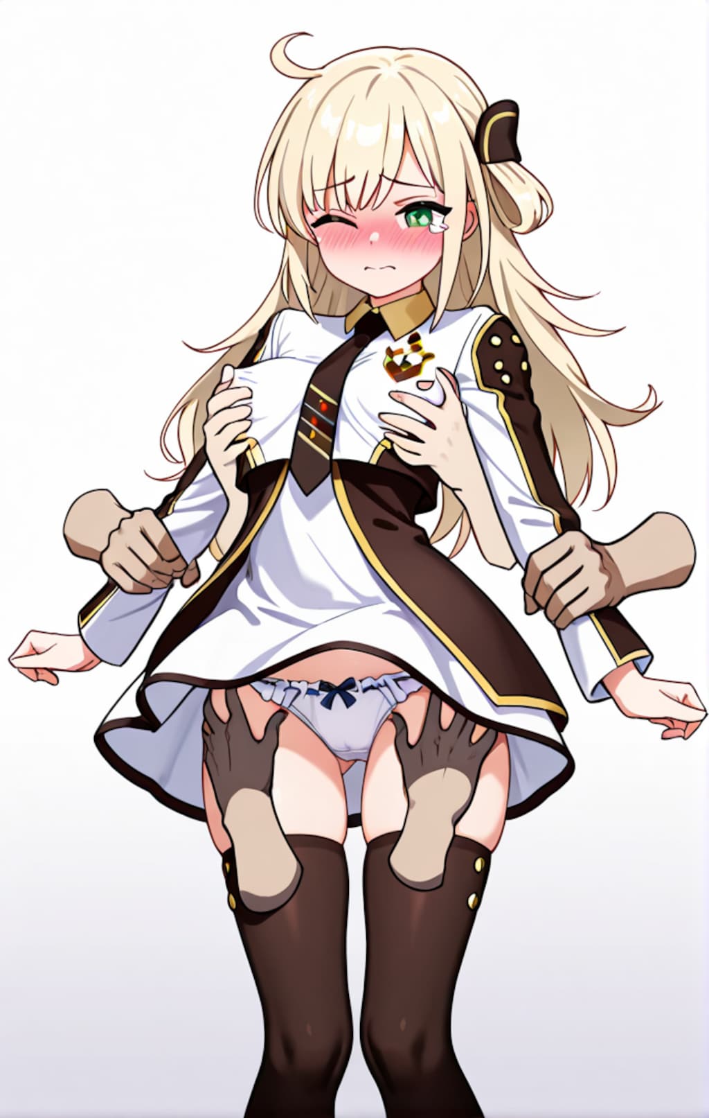 閃刀姫レイが紳士ハンドに襲われもみくちゃにされる
