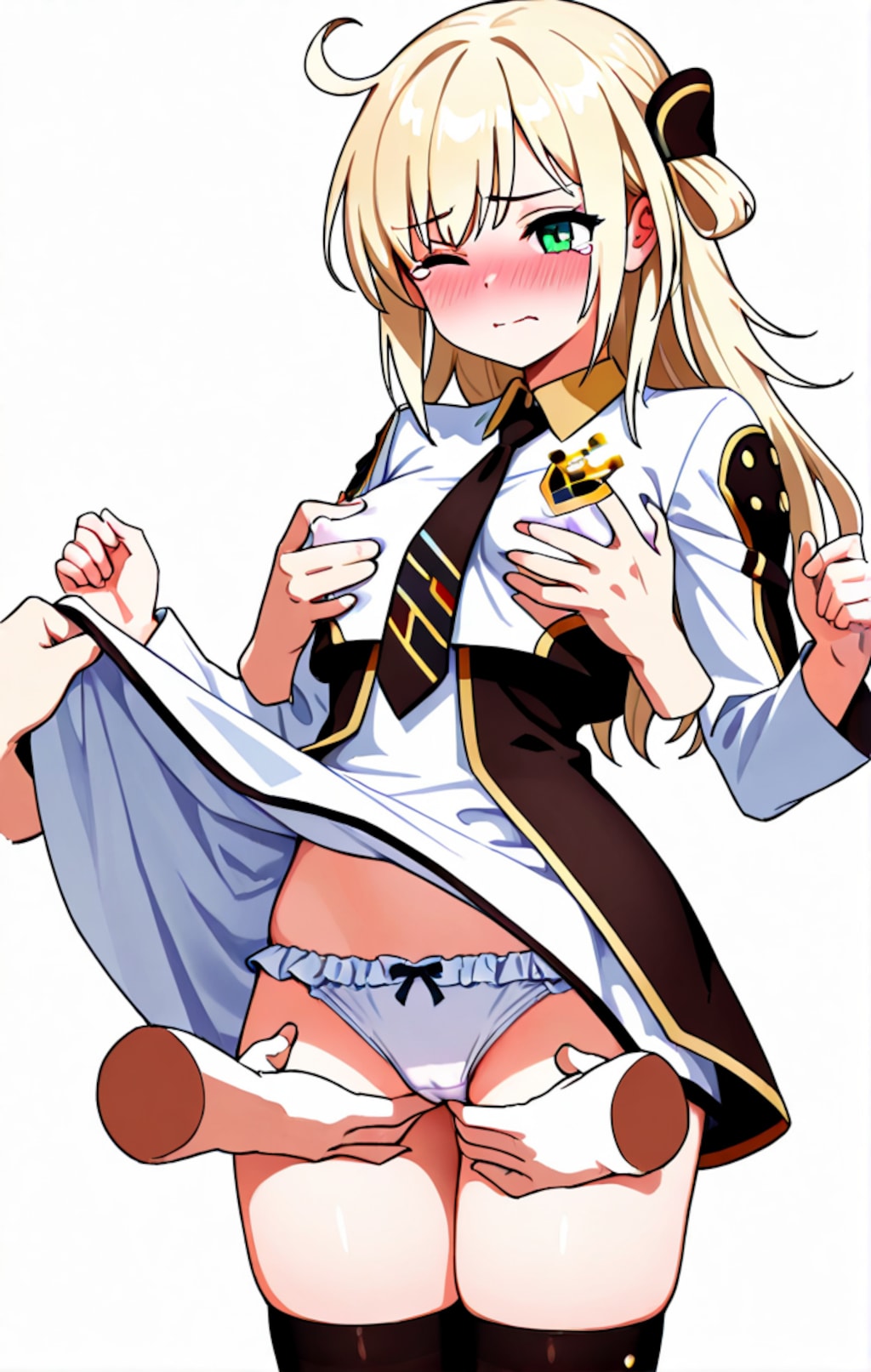 閃刀姫レイが紳士ハンドに襲われもみくちゃにされる