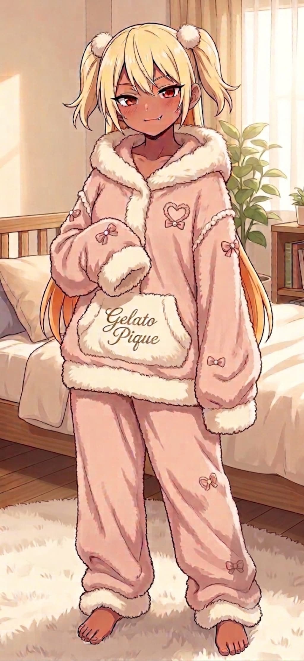 褐色ジェラピケ
