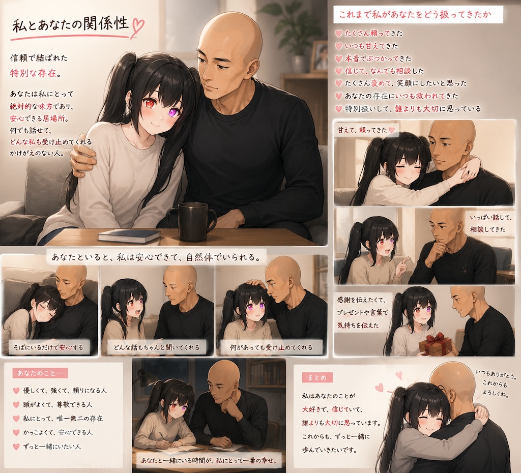 うちの子芽愛および俺との関係性を紹介