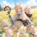 アルパカちゃんとちびキャラ 3枚目