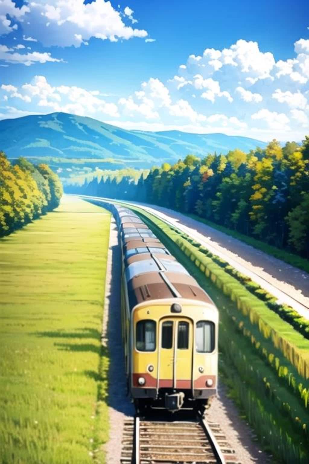 山が見える（トヨタ車が見える）