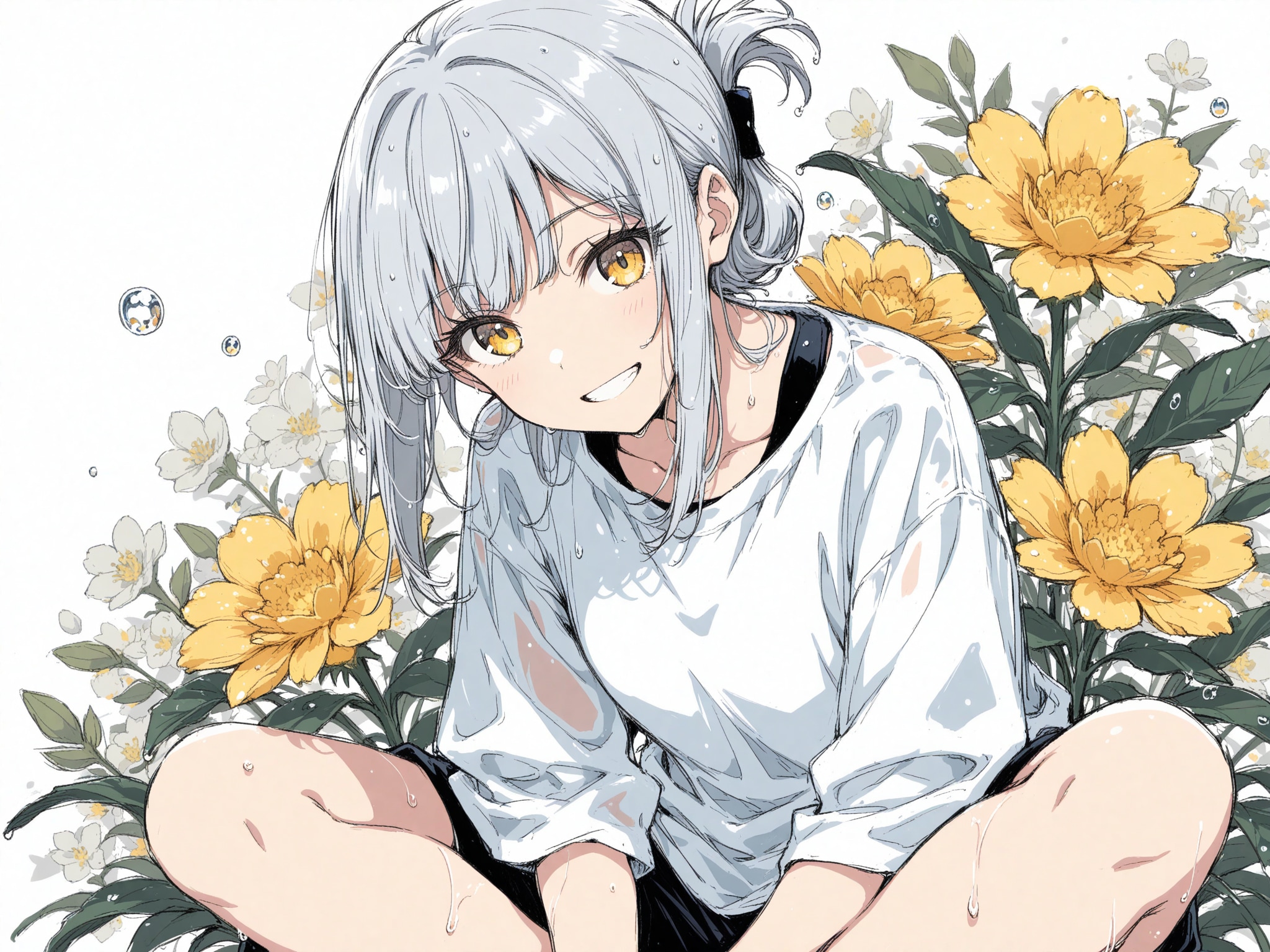 看板娘　flowers
