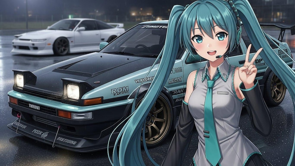 初音ミクとAE86