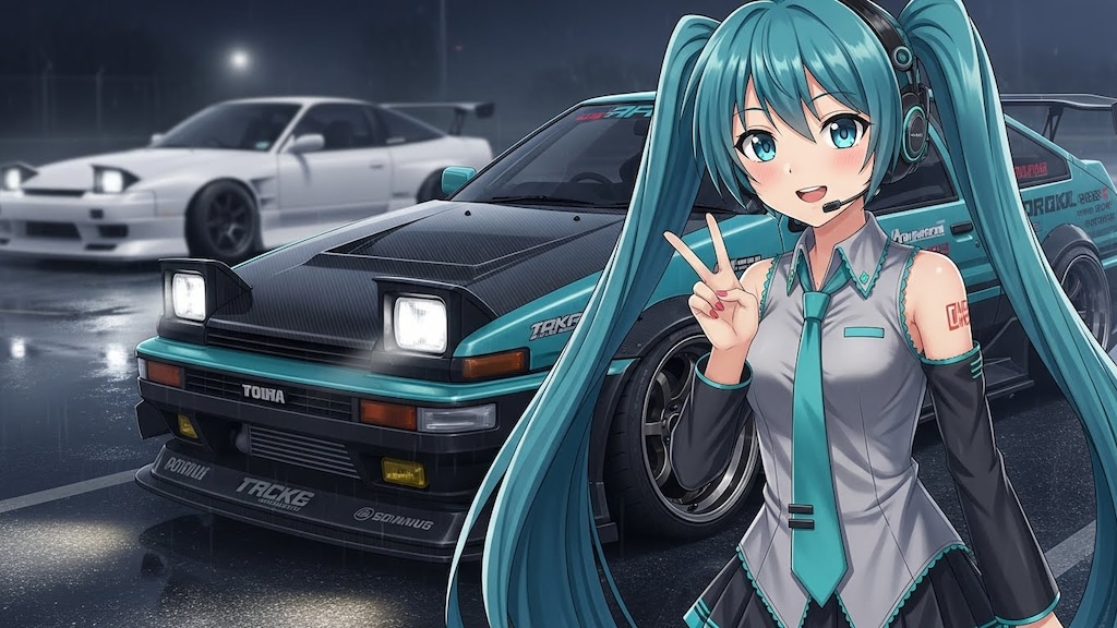 初音ミクとAE86