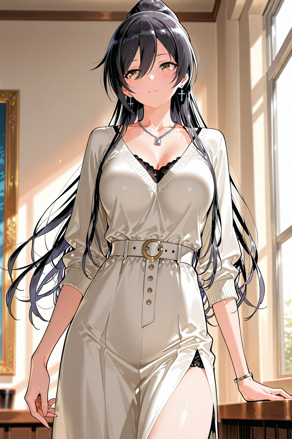 【慰労会パーティー】白瀬咲夜　( Vネックドレス )