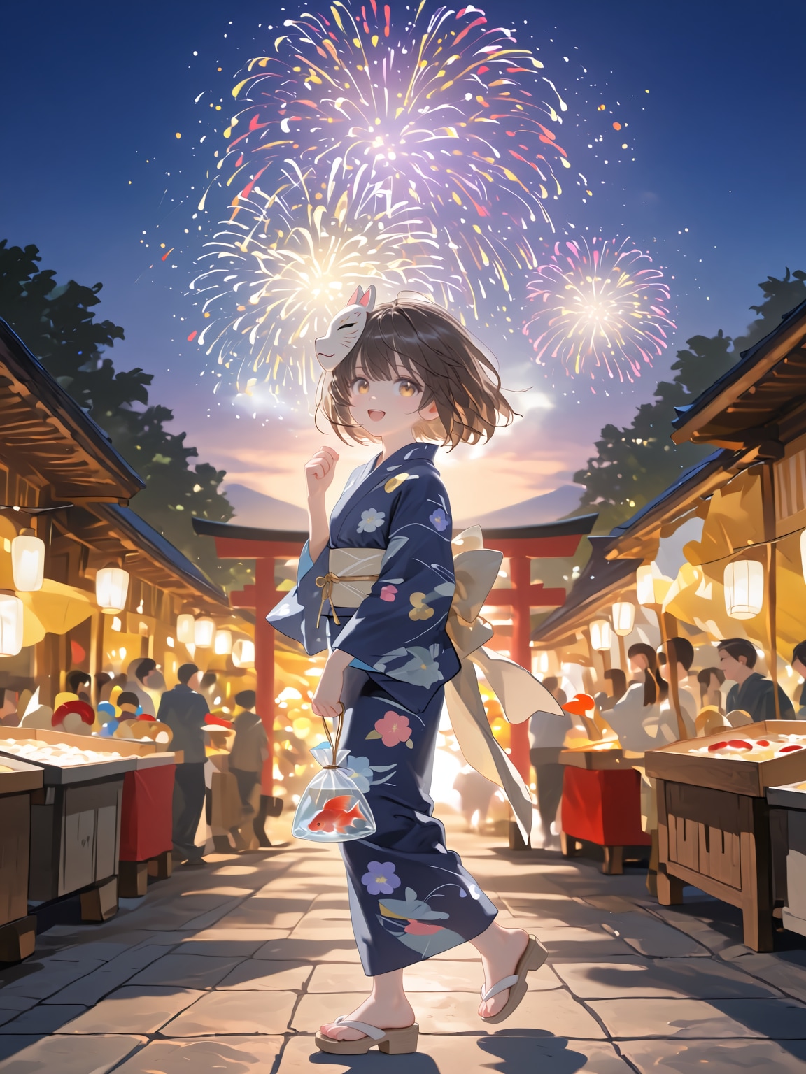 夏祭りとおんなのこ