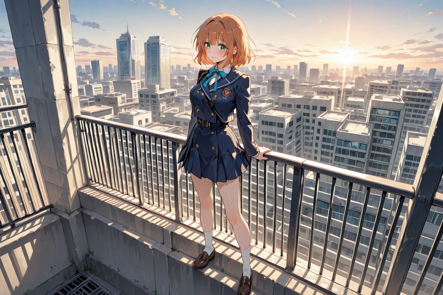 屋上 | の人気AIイラスト・グラビア